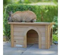 BUNNY BUSINESS SMALL Rabbit/Guinea Hide House for runs and enclosures, 45 x 35 x 27 Cm (Bunny-Den)