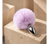 Bunny Butt Plug Pompon - pink