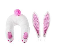 Bunny Butt Wreath Kit - 3 Pieces Easter Ears Attachment, Adorable | Cute Cartoon Front Door Farmhouse Window Porche Decoration Accessory Spring Holiday Ornament Piece Case Set