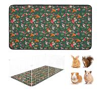Bunny Cage Liner - Washable Bunny Resting Mat - Small Animal Bedding Reusable Pet Urine Pad for Daily Rest Sleep Indoor Outdoor Yard Garden Travel Playpen Home Breed Apartment