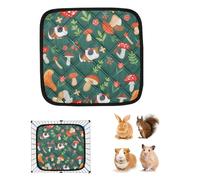 Bunny Cage Liner, Washable Bunny Resting Mat, Soft and Absorbent Comfort and Cleanliness, Small Animal Bedding for Travel, Outdoor, Yard, Apartment, Playpen, Sleep Area, Grey