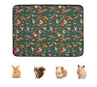 Bunny Cage Mat, Floor Bedding Pad, Small Animal Liner, Washable Reusable Design, 47.24x24.02x0.39 Inches, Soft Absorbent, Ideal For Indoor Outdoor Yard Playpen Travel Apartment Home Use
