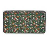 Bunny Cage Mat, Washable Floor Pad, 47.24x24.02x0.39 Inches Small Animal Bedding, Reusable Pet Urine Liner for Daily Rest Sleep Indoor Outdoor Yard Garden Travel Playpen and Home Breed