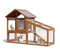 bunny cage Spacious Outdoor Pet Rabbit Cage - Create a Dream Home Villa with an Inviting Nest for Your Furry Friends For Home Use
