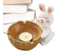 Bunny Candle Holder - Scented Light Holder, Cute Resin Candle Holder, Tea Light Holder | Easter Cartoon Scented Light Holder, Warming Table Decoration for Bedroom and Living Room