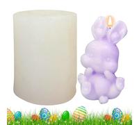 Bunny Candle Silicone Mould, Easter Silicone Moulds - Cute Easter Bunny Candle Moulds, Chocolate Molds - Bunny Mould, Fonden Cake Decoration