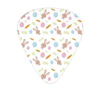 Bunny Carrot Acoustic GuitarGuitar Picks 12 Pcs, Electric Guitar Essential Thick And Thin Guitar Plectrums Students 0.46 0.96 0.71 Mm
