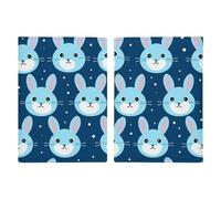 Bunny Cartoon Blue Passport Holder Passport Wallet PU Leather Passports Protective Cover Slim Travel Accessories