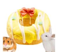 Bunny Chew Toys - Cake Shaped Chews, Natural Pet Treats, Small Animal Toys | Wooden Teeth Grinding Set, Edible Chewing Blocks for Hamster, Guinea Pig, Chinchilla, Playtime, Health Care