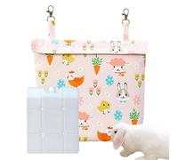 Bunny Cooling Ice Pack | Hamster Summer Cooler Hanging Ice Pack, Easy To Mount, Cooler Duration Of 8-12 Hours | Washable Wear-resistant Pet Cold Pouch For Small Animal Cage Summer Home Ferret