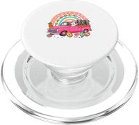 Bunny Couple Elephants On Pickup Truck Easter Eggs Rainbow PopSockets PopGrip for MagSafe