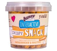 Bunny Crispy Snack Carrot, 25 g, Supplementary Feed for Dwarf Rabbits and Rodents, The Perfect Reward Snack for Rodents, Only 3 Ingredients, Resealable