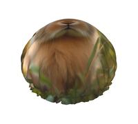 Bunny cute print Stylish Shower Cap Reusable Shower Cap Women Large Shower Cap for Braids Long Hair