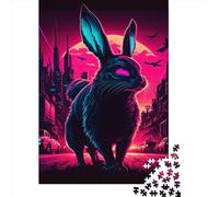 Bunny Dark Art 1000 Pieces Puzzles Paper Puzzle for Teenager Funny Jigsaw Puzzles 1000pcs (38x26cm)