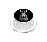 Bunny Design Rabbit Brown Hare Cute Bunnies PopSockets PopGrip for MagSafe