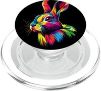 Bunny Design Rabbit Brown Hare Cute Bunnies PopSockets PopGrip for MagSafe
