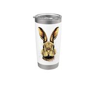 Bunny Design Rabbit Brown Hare Cute Bunnies Stainless Steel Insulated Tumbler