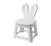 Bunny Dinosaur Fold Out Chair - Creative Cartoon Back Chair Plas-tic Folding Chair, Non-Slip Thickened Portable Home Chair For Home Bathroom - Rabbi-t, M