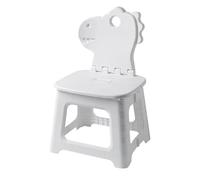 Bunny Dinosaur Fold Out Chair - Creative Cartoon Back Chair Plas-tic Folding Chair, Non-Slip Thickened Portable Home Chair For Home Bathroom - Dinosaur, M