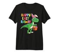 Bunny Dinosaur Happy Easter Egg Hunt Funny T-Rex Dino Easter Premium T-Shirt