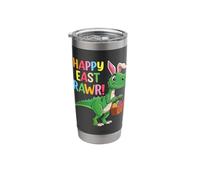 Bunny Dinosaur Happy Easter Egg Hunt Funny T-Rex Dino Easter Stainless Steel Insulated Tumbler