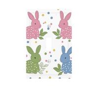 Bunny Dot Single Rocker Light Switch Cover Plate, Easter Decorative Wall Plate, Easy to Install, Outlet Cover for Home Office Kitchen Apartment