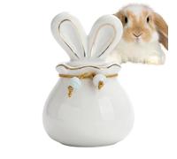 Bunny Ear Design Ceramic Memorial Keepsake Holder - 150ml Pet Urns for Dog | Pet Cremation Urn for Home Cat Animal Table Memorial Loss Sympathy Bereavement