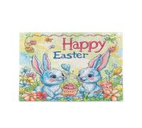 Bunny Ear Foot Lily Rabbit Ears Happy Easter Puzzles for Adults Family Decoration Puzzle 500 Piecing