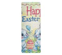Bunny Ear Foot Lily Rabbit Ears Happy Easter yoga mats in bulk for home printed, non slip, non slip yoga towel with carrying bag tapete para ejercicio 71x26 inches