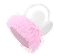 Bunny Ear Storage Basket Soft Rabbit Ear Design with Handle for Easter Decor Lightweight Flower Girl Basket Charming Home Organizer for Picnics Outings