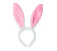 Bunny Ears Headband,Plush Rabbit Ear Headband Hairband for Women Kids Girls Family for Easter Party Favor Gifts Cute Baster Bunny Costume Adult Pink