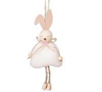 Bunny Easter Decoration, Funny Easter Tree Ornaments, Creative Bunny Decorative Ornament, Hangable Rabbit Decor for Festive Home, Wall, Door, Window 18x8x3cm