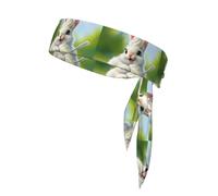 Bunny Eating Ice Cream Pattern Bandana Headband Multi-Sport Unisex Sports Gear for Yoga, Running Cycling Gym