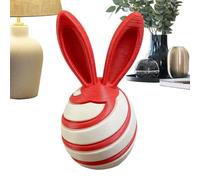 Bunny Fidget Egg, 3D Printed Relaxation Toy, Stress Relief Gadget For Kids Adults, Cute Interactive Bunny Figure Boys Girls, Fun Desktop Decor Apartment Living Room Dining Table Bookshelf