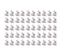 Bunny Figurines, Resin Miniature Ornament Cute Easter Bunny Figurines Easter Cake Decorations Cake Toppers, Garden Potted Supplies Home Decoration