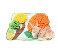 Bunny Foraging Mat - Slow Feeding Mat | Treat Dispenser, Enrichment Toy for Stress Relief, Pet Supplies for Small Animals
