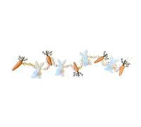 Bunny Gardland, Easter Bunny Carrot Garland, Easter Banner Decoration, Rabbit Carrot Spring Garland Decor, Happy Eatser Day Home Fireplace Room Wall Hanging, Spring Decor