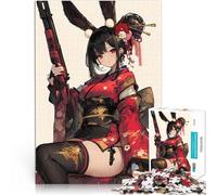 Bunny Geisha Gunnerteenagers 1000 Piece Jigsaw Puzzle Toys Educational Games Stress Relieving Secret Santa Gifts 38x26cm