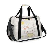 Bunny Girl Travel Duffel Bag for Girls Boys Women Men Cute Bunn Weekend Overnight Bag Shoulder Tote Luggage Handbag for Travel Sports Gym