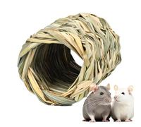 Bunny Grass Tunnel House, Grass Tunnel Toy, Hidden Grasttunnel Toy, Small Pet Toy, Hand-Woven Grass Bedding, Rabbit Grass House, Interactive Toy