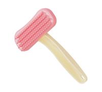 Bunny Grooming Brush - 13.8*9cm Soft Silicone Shedding Comb, Cat Pet Hair Removal Brushes, Gentle Cleaning Bath Grooming Tool for Rabbits Hamster Small Animals | Skin Friendly Pet Care Brush for home