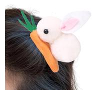 Bunny Hair Clip,Bunny Plush Clip | Carrot Hairpin Plush Bunny,Cute Plush Bunny Elastic Clip Plush Animal Bunny Accessories for the Fit