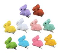 Bunny Hair Clips - 10 Pieces Non Slip, Easter Rabbit Hairpin, Set Stuffed Bunny Hair Clips Perfect for Kids Teens Women, Teenagers Children Daughter Cute Fun, Accessory Quality Easy to Use