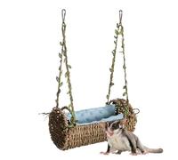 Bunny Hammock,Chew-Proof Breathable Suspension Swing,Pet Hammock for Cage with Removable Mat - for Indoor Home Syrian Dwarf Guinea Sugar Glider