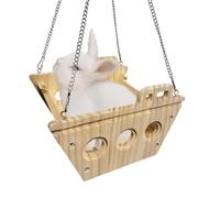 Bunny Hammock - with Hook Enrichment Cage Accessories | Chinchilla Cage Stand Exercise Toys - for Sugar Glider Ferret Syrian Bird Indoor Outdoor Sleeping Playing