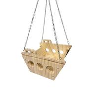 Bunny Hammock - Wooden with Hook Climbing Toys,Bed Swing for Chinchilla Cage | for Sugar Glider Ferret Syrian Bird Indoor Outdoor Sleeping Playing