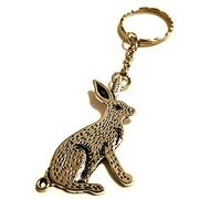 Bunny Hare Rabbit Keychain Bag Charm Watership Down Keyring Rabbit Lover Gift
