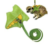 Bunny Harness,Adjustable Animals Vest Walking Harness - Soft Cute Small Pets Clothes for Daily Walking Chinchilla Photography Outdoor Adventure Jogging Kittens