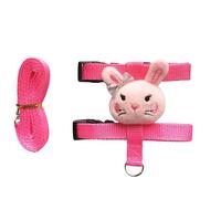 Bunny Harness Adjustable Leash with Cute Cartoon Decor，Bunny