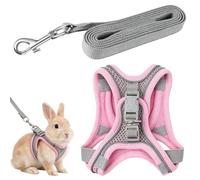 Bunny Harness and Leash Set Adjustable Pet Harness for Rabbit Kitten Ferret